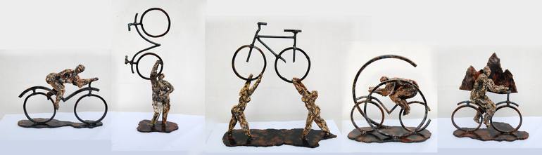 Original Expressionism Bicycle Sculpture by Rafael Klein