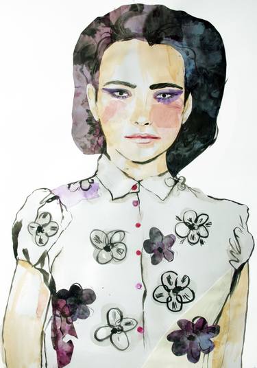 Print of Fine Art Fashion Paintings by Genevieve Kelly