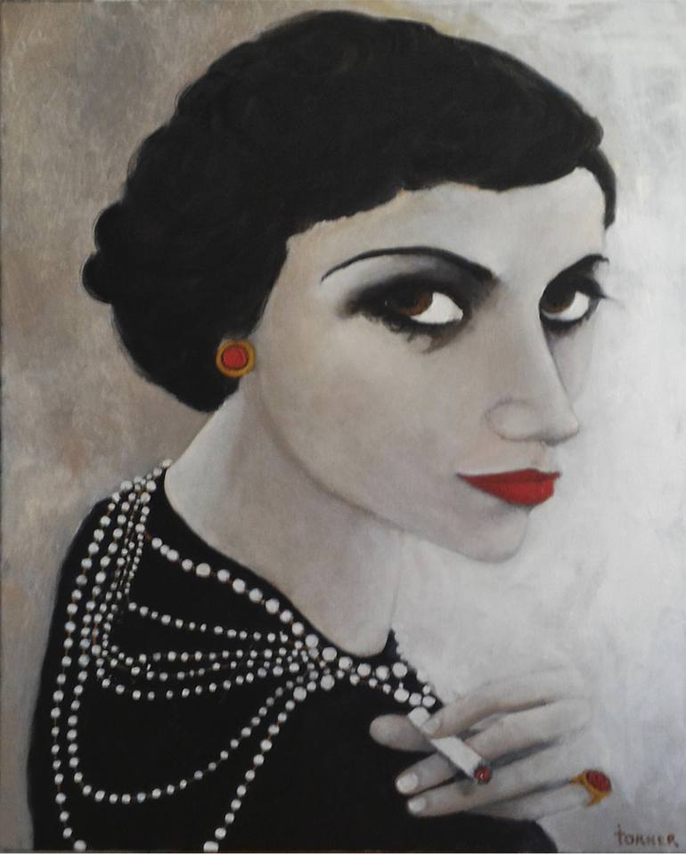 Mademoiselle Coco Chanel Painting by Isabel Torner