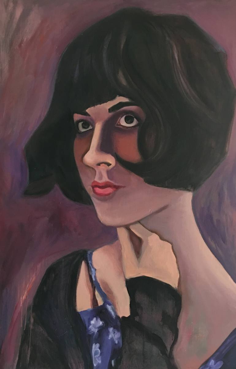 Silent film star Painting by Allison Rockwell | Saatchi Art