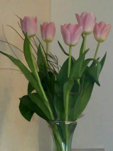 Tulips in Glass Vase thumb