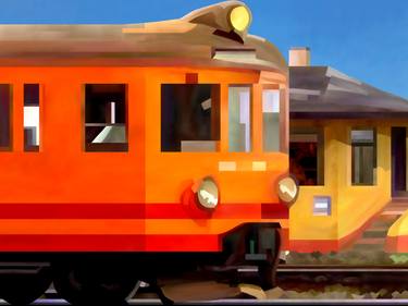 Passing Train in Orange thumb