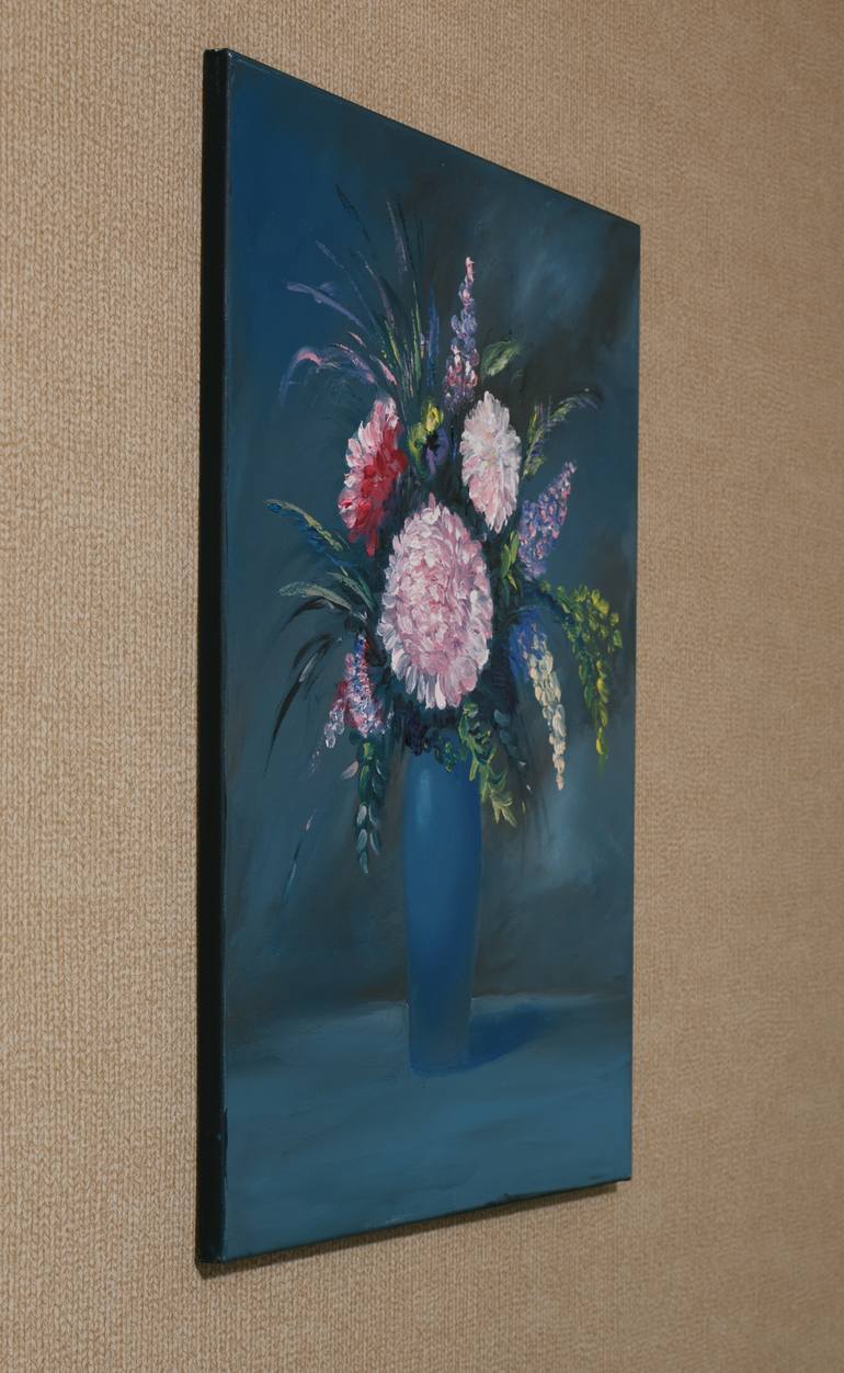 Original Floral Painting by Nataliia Novosad