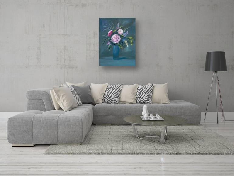 Original Floral Painting by Nataliia Novosad