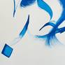 I am introducing this art work where I used the Arabic word for Love"حب" as a powerful word to fight hatred, ignorance, judgments, and misconception.
I used The color Blue to symbolize the trust, peace, order, wisdom and loyalty found in Love.
This work is part of the "Peace and tolerance" theme.