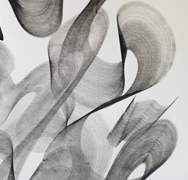 Original Abstract Calligraphy Drawing by Maomeii Be