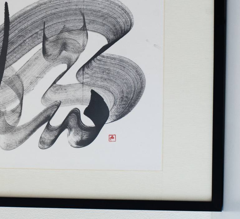 Original Abstract Calligraphy Drawing by Maomeii Be