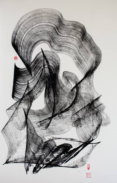 Original Abstract Expressionism Abstract Drawings by Maomeii Be