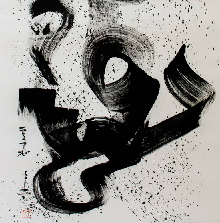 Original Abstract Expressionism Abstract Drawing by Maomeii Be