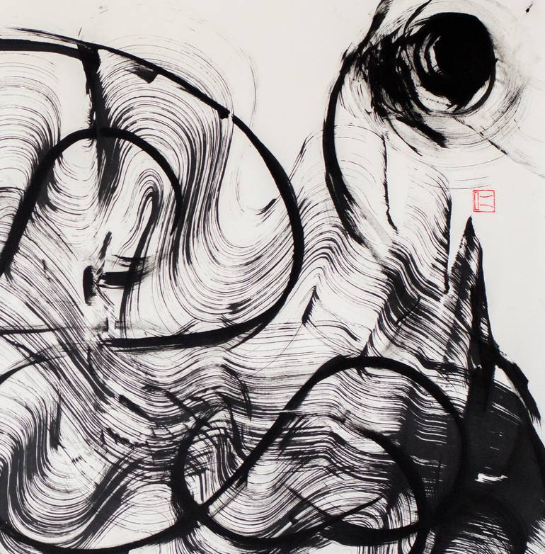 Original Abstract Expressionism Abstract Drawing by Maomeii Be