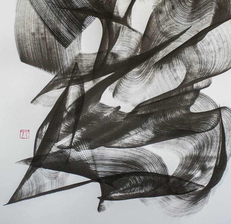 Original Art Deco Abstract Drawing by Maomeii Be