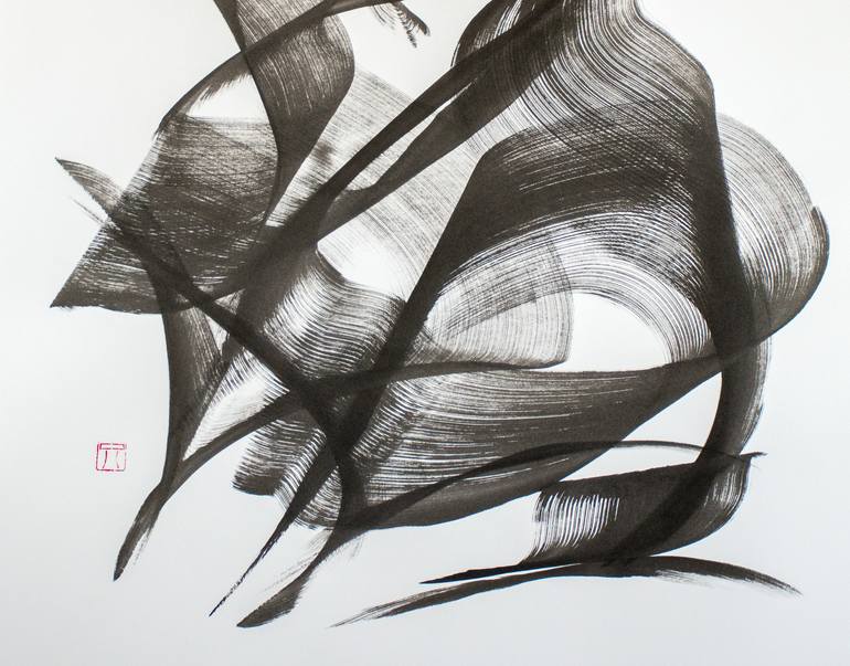 Original Art Deco Abstract Drawing by Maomeii Be