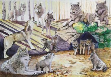 Print of Fine Art Animal Paintings by Angela Duffield-Warren