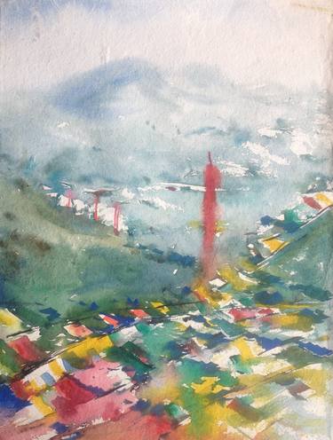 Original Expressionism Landscape Paintings by Chandranath Das