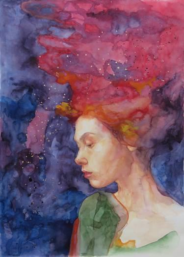 Original Expressionism Women Paintings by Dunja Jung