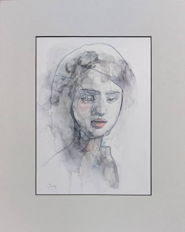 Original Portraiture Women Painting by Dunja Jung