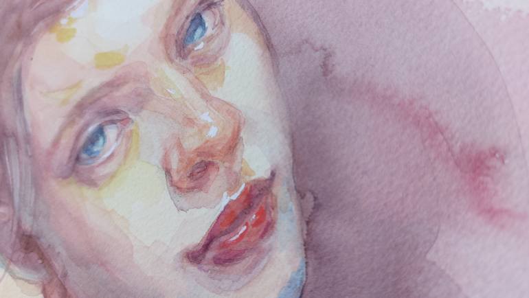 Original Realism Women Painting by Dunja Jung
