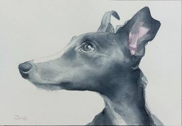 Original Realism Dogs Paintings by Dunja Jung