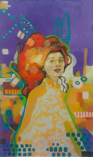 Original Surrealism Women Mixed Media by Dunja Jung