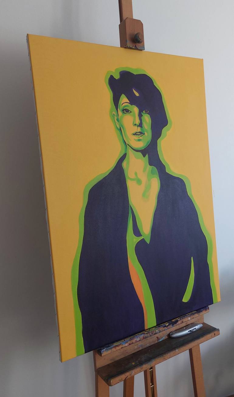 Original Pop Art Women Painting by Dunja Jung