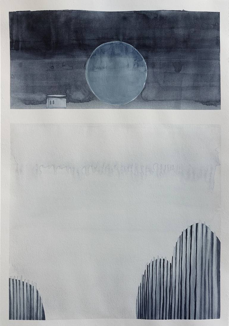 Original Abstract Landscape Painting by Dunja Jung