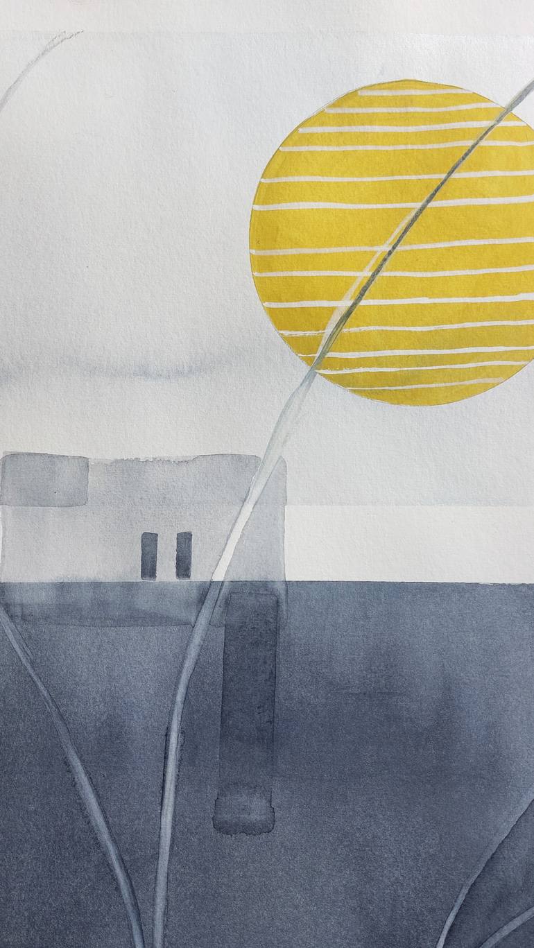 Original Abstract Landscape Painting by Dunja Jung