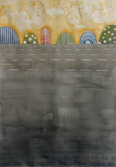 Original Abstract Landscape Paintings by Dunja Jung