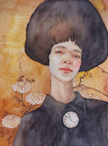Original Symbolism Fantasy Painting by Dunja Jung
