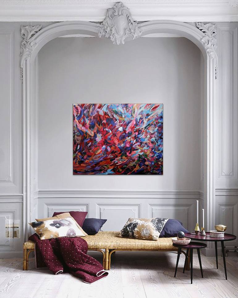 Original Abstract Expressionism Abstract Painting by M I L T E R