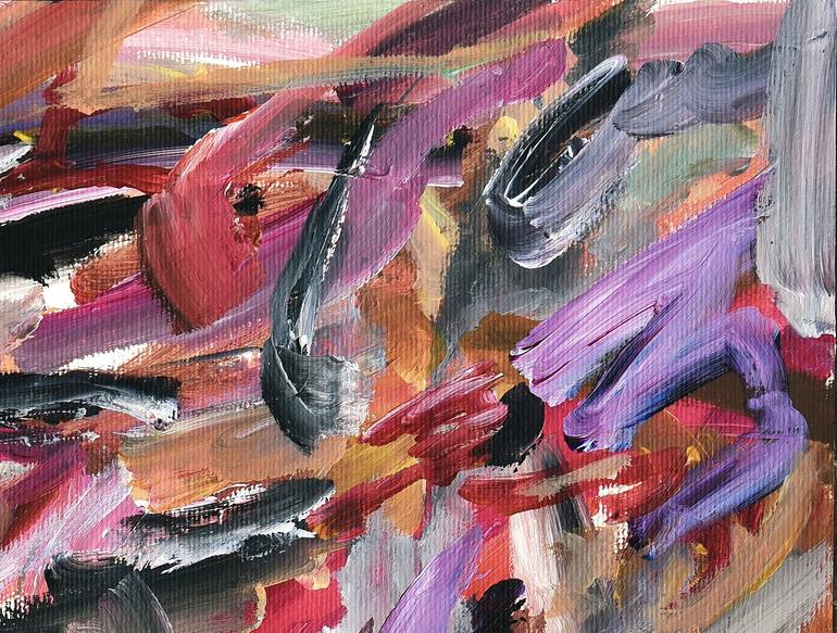 Original Abstract Expressionism Abstract Painting by M I L T E R
