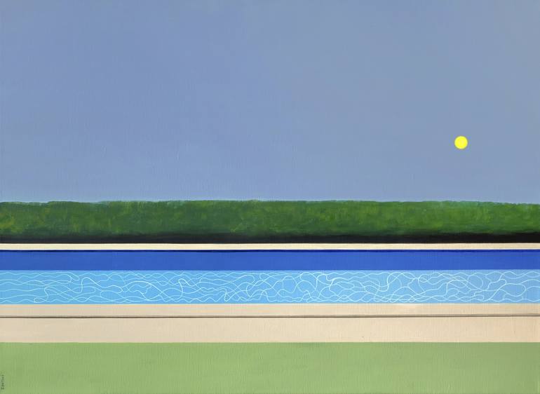 Original Conceptual Water Paintings by Patrick Santoni