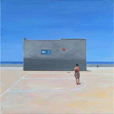 Print of Figurative Beach Paintings by Patrick Santoni