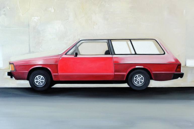 Original Automobile Painting by Patrick Santoni