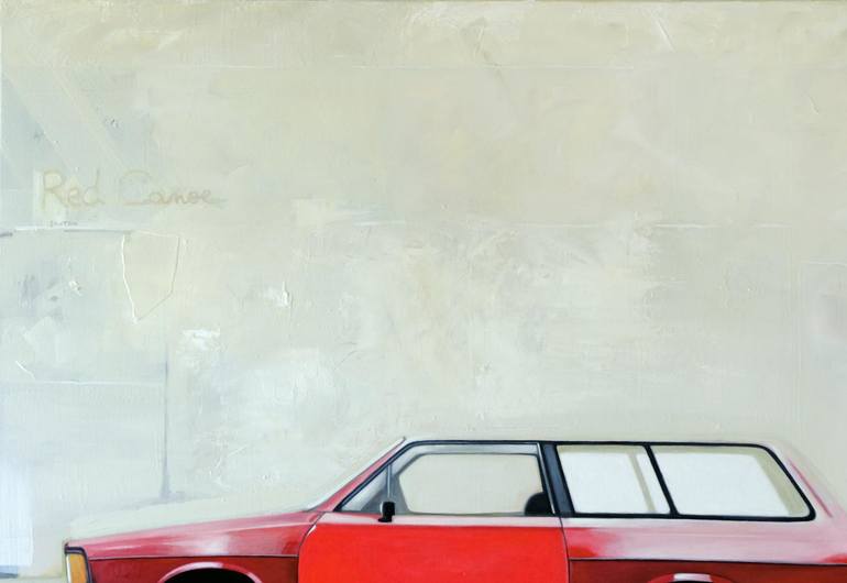 Original Conceptual Automobile Painting by Patrick Santoni