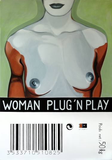 Original Pop Art Nude Paintings by Patrick Santoni