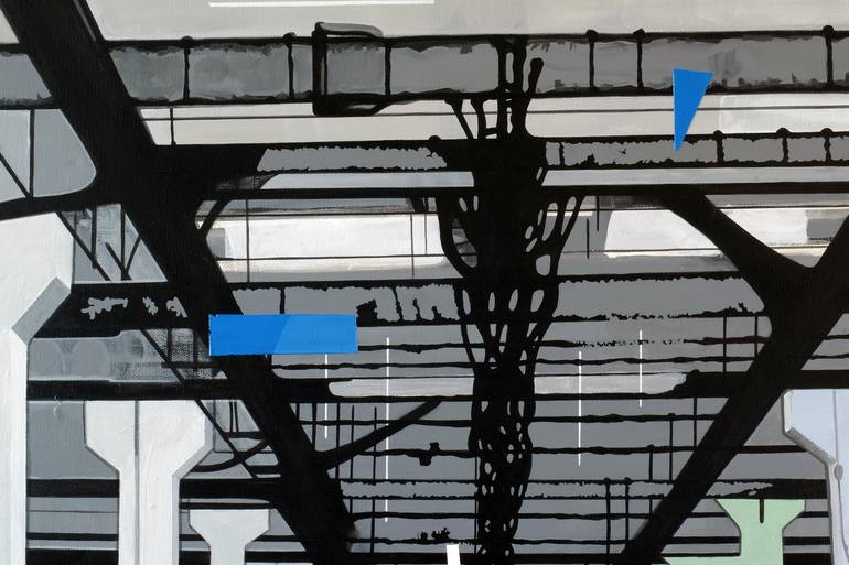 Original Figurative Architecture Painting by Patrick Santoni