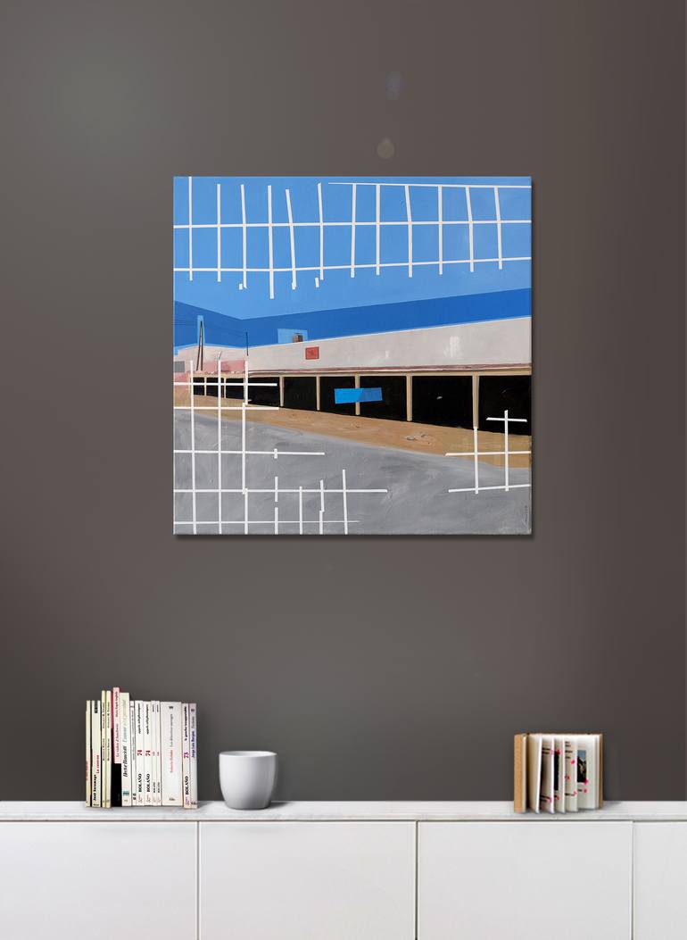 Original Figurative Architecture Painting by Patrick Santoni
