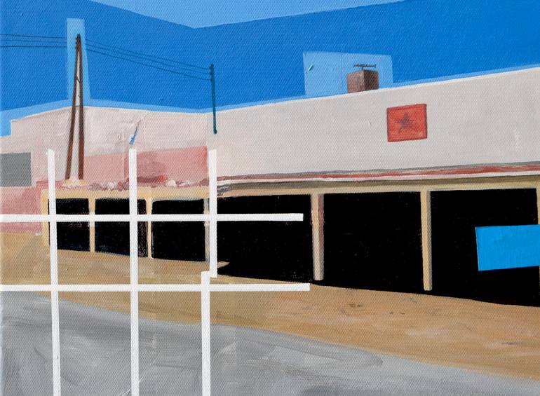 Original Figurative Architecture Painting by Patrick Santoni