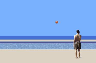 Print of Figurative Beach Digital by Patrick Santoni