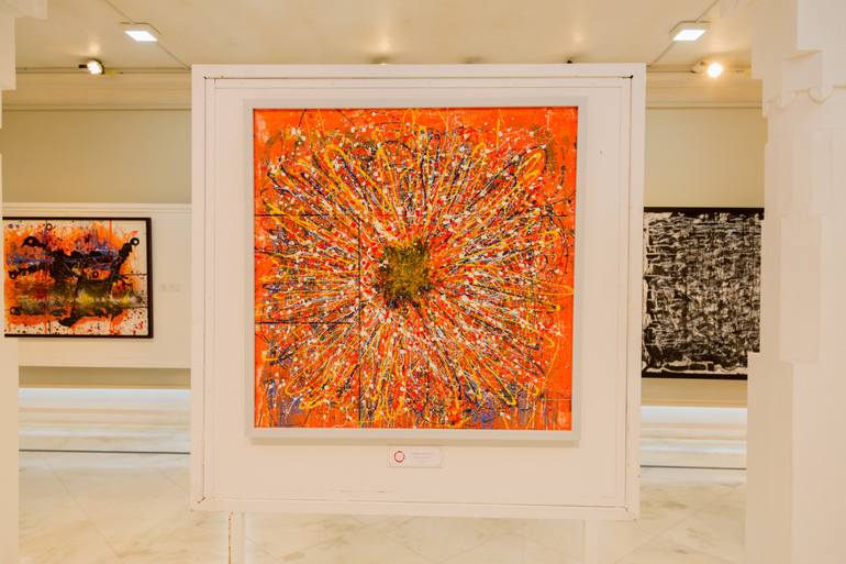 Original Abstract Expressionism Abstract Painting by Snehil Babel