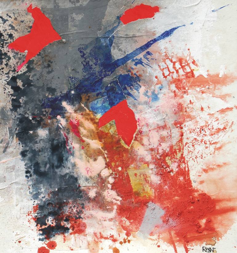 Original Abstract Expressionism Abstract Painting by Renato Giorgio -  Rehn