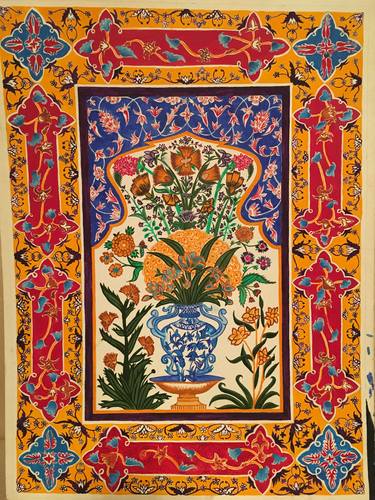 Print of Fine Art Floral Paintings by M.j. Waheed