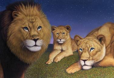 Original Realism Animal Paintings by James W Johnson