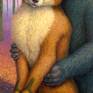 Detail of "Fox and Bear Couple"