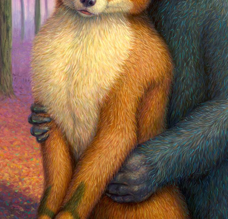 Original Figurative Animal Painting by James W Johnson