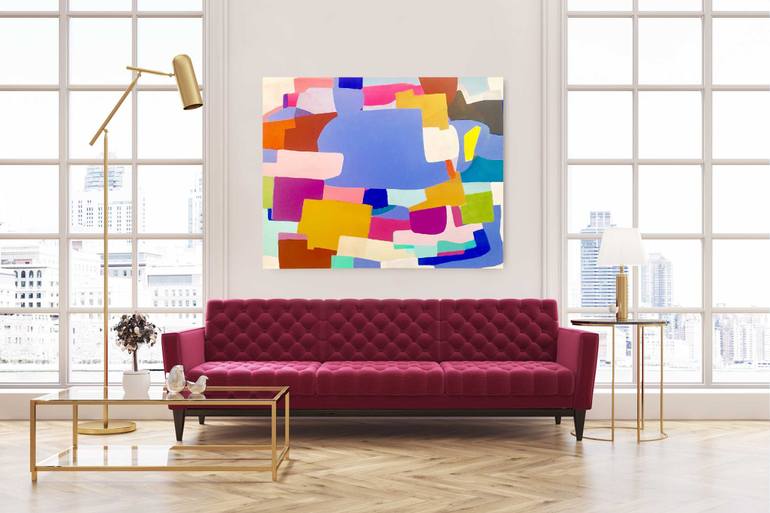 Original Abstract Expressionism Abstract Painting by Sophia Polenek