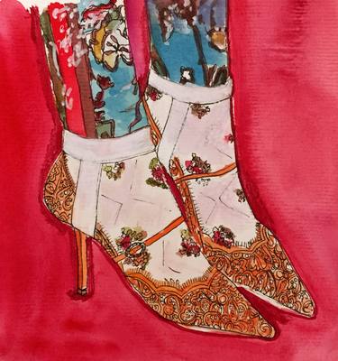 Print of Expressionism Fashion Paintings by Iris Fogel Ben Hamou