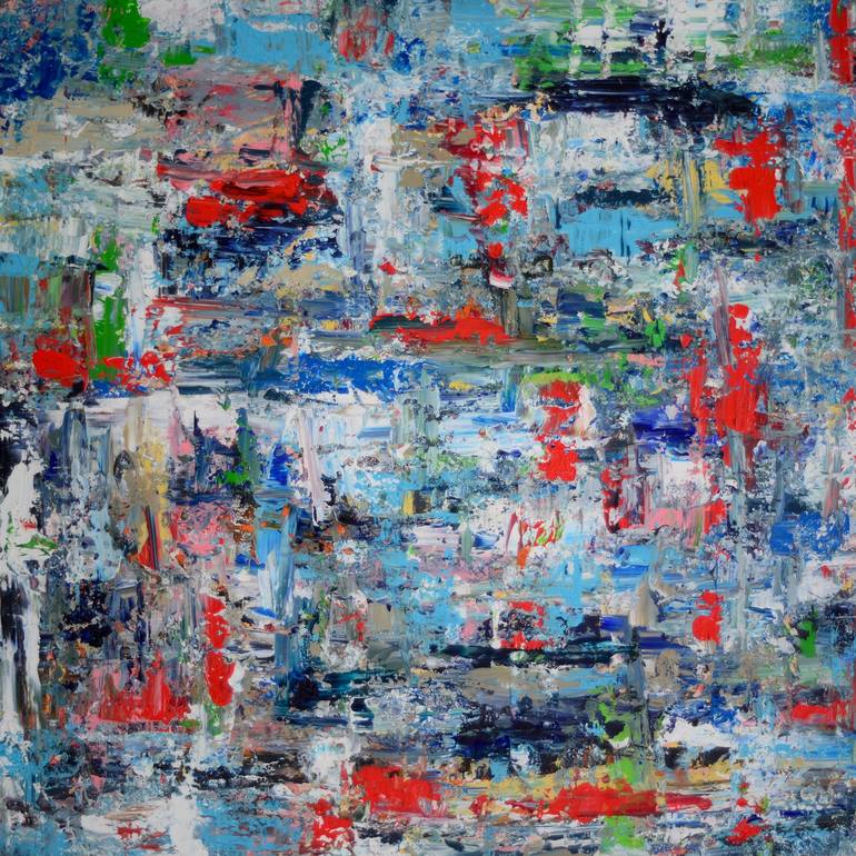 Something Red Something Blue Painting By Kareen Durr Saatchi Art