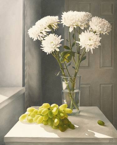 CHRYSANTHEMUMS AND GRAPES - Limited Edition 2 of 100 thumb