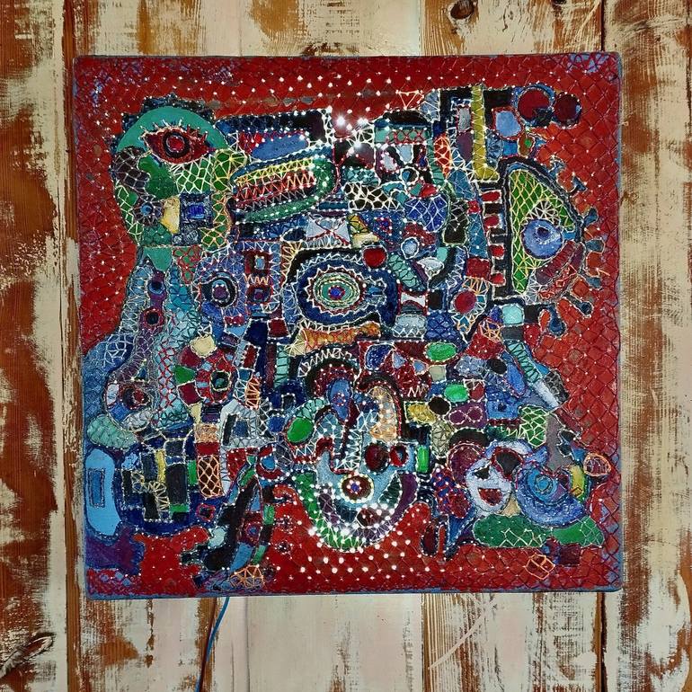 Original Abstract Expressionism Abstract Mixed Media by Stefan Van Der Ende